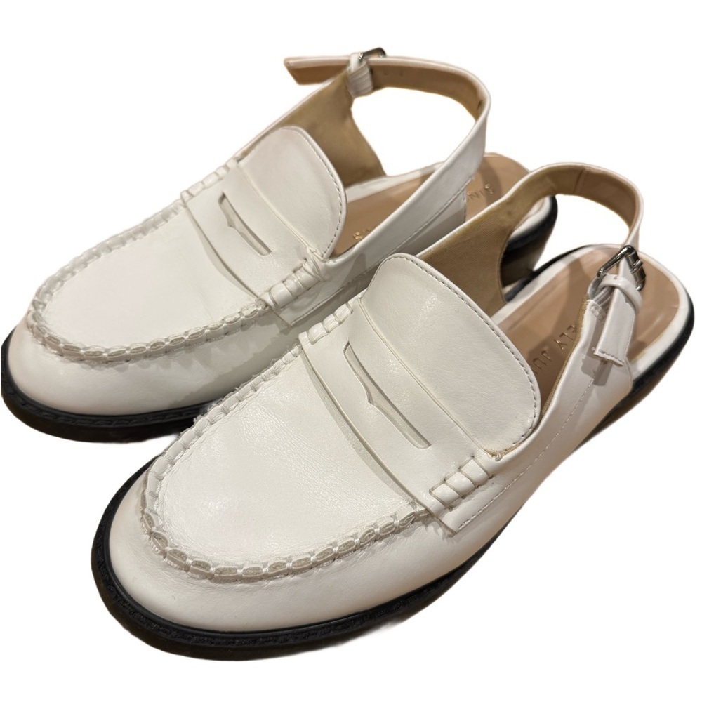 Sincerely Jules Sling Romance White Cream Mules Loafers Women’s 9